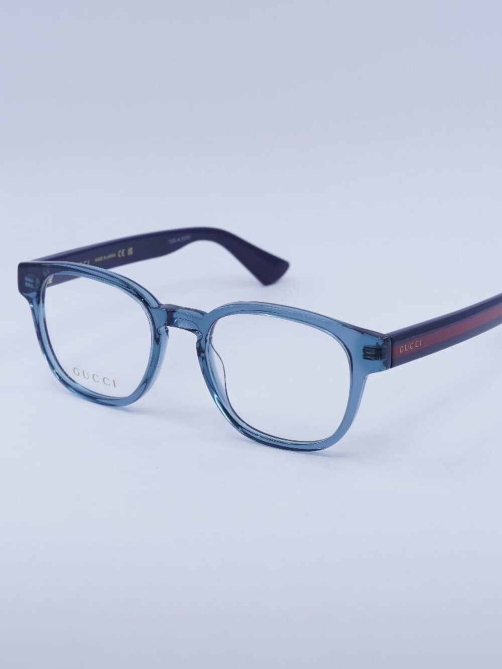 Gucci GG0927O 006 Eyeglasses Blue 49mm Square Frame